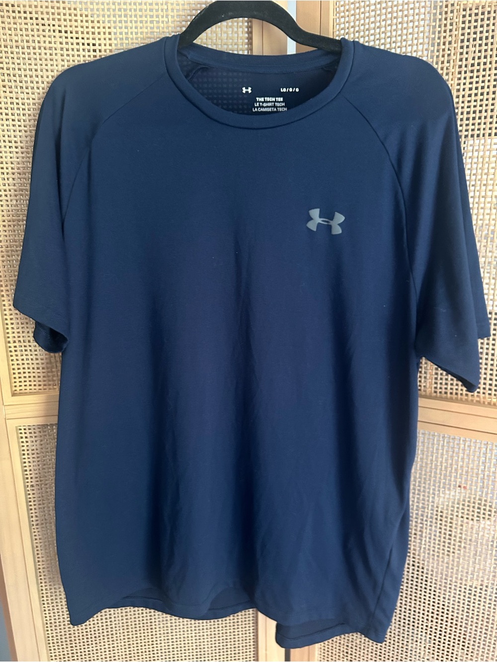 LG Navy Blue Short-Sleeve Athletic Tee